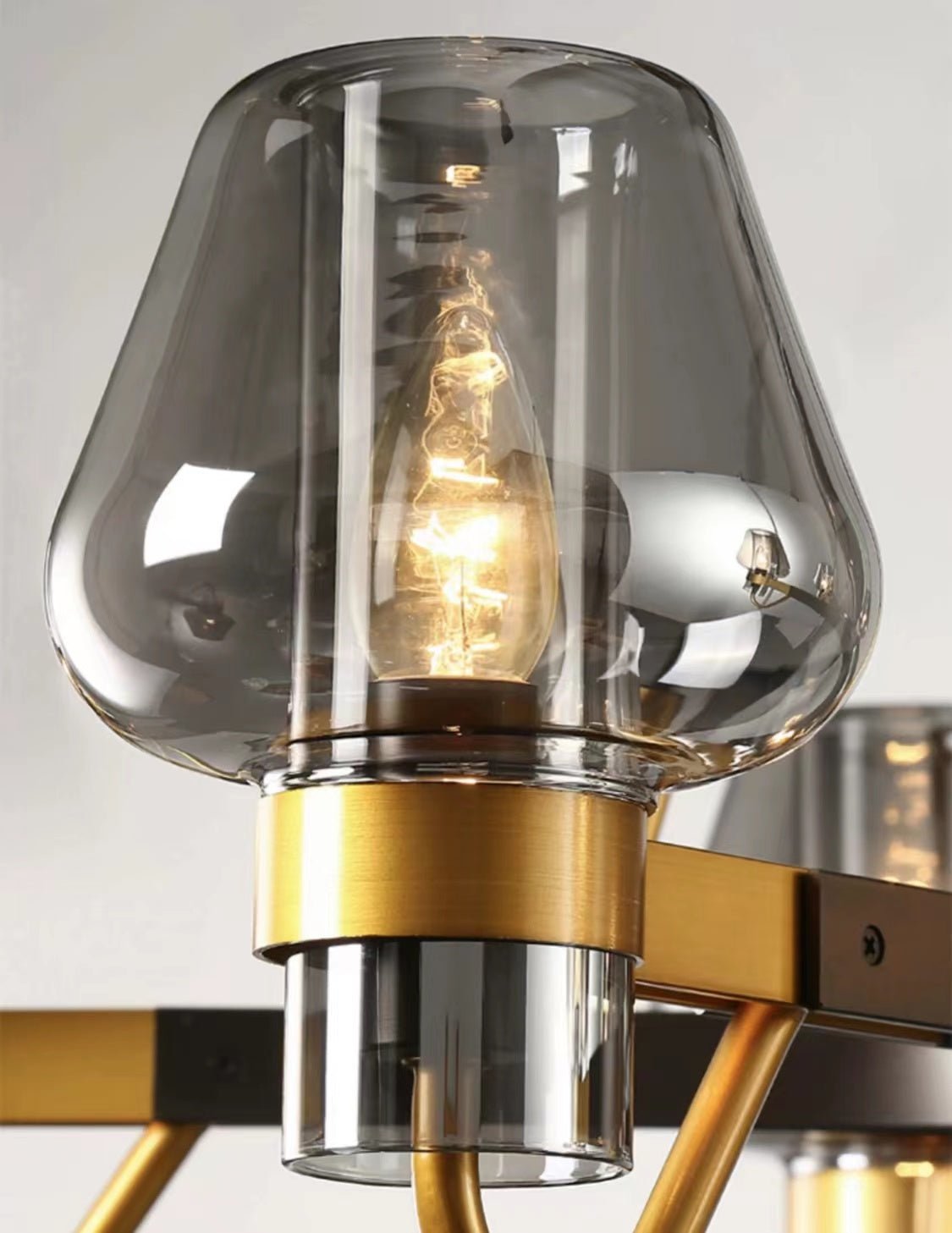 Post-modern Light Luxury Full Brass Chandelier for Living Room/Bedroom-Nobipets