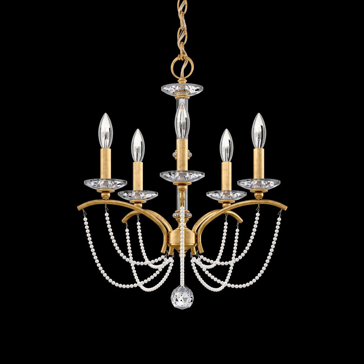 Priscilla Crystal Candlestick Chandelier 18"