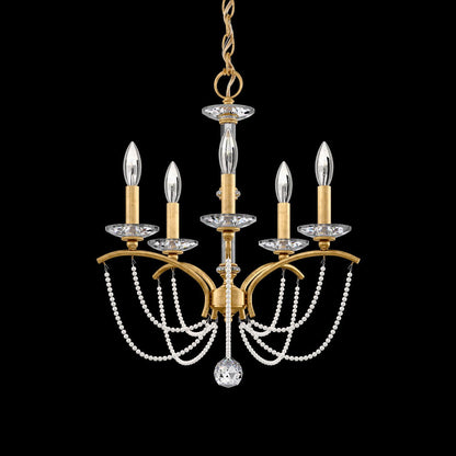 Priscilla Crystal Candlestick Chandelier 18"