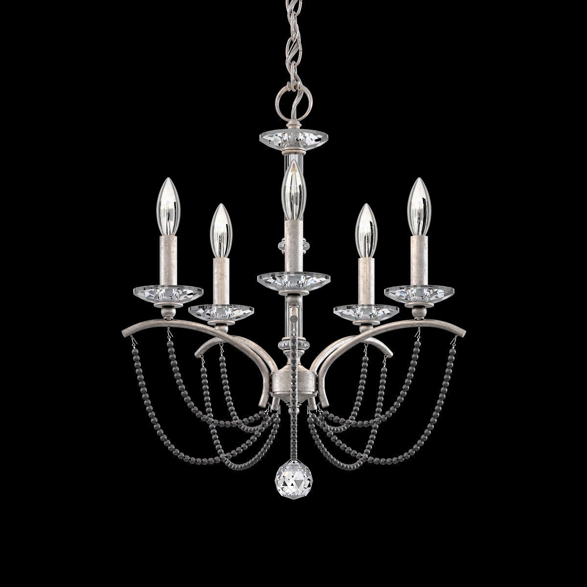 Priscilla Crystal Candlestick Chandelier 18"