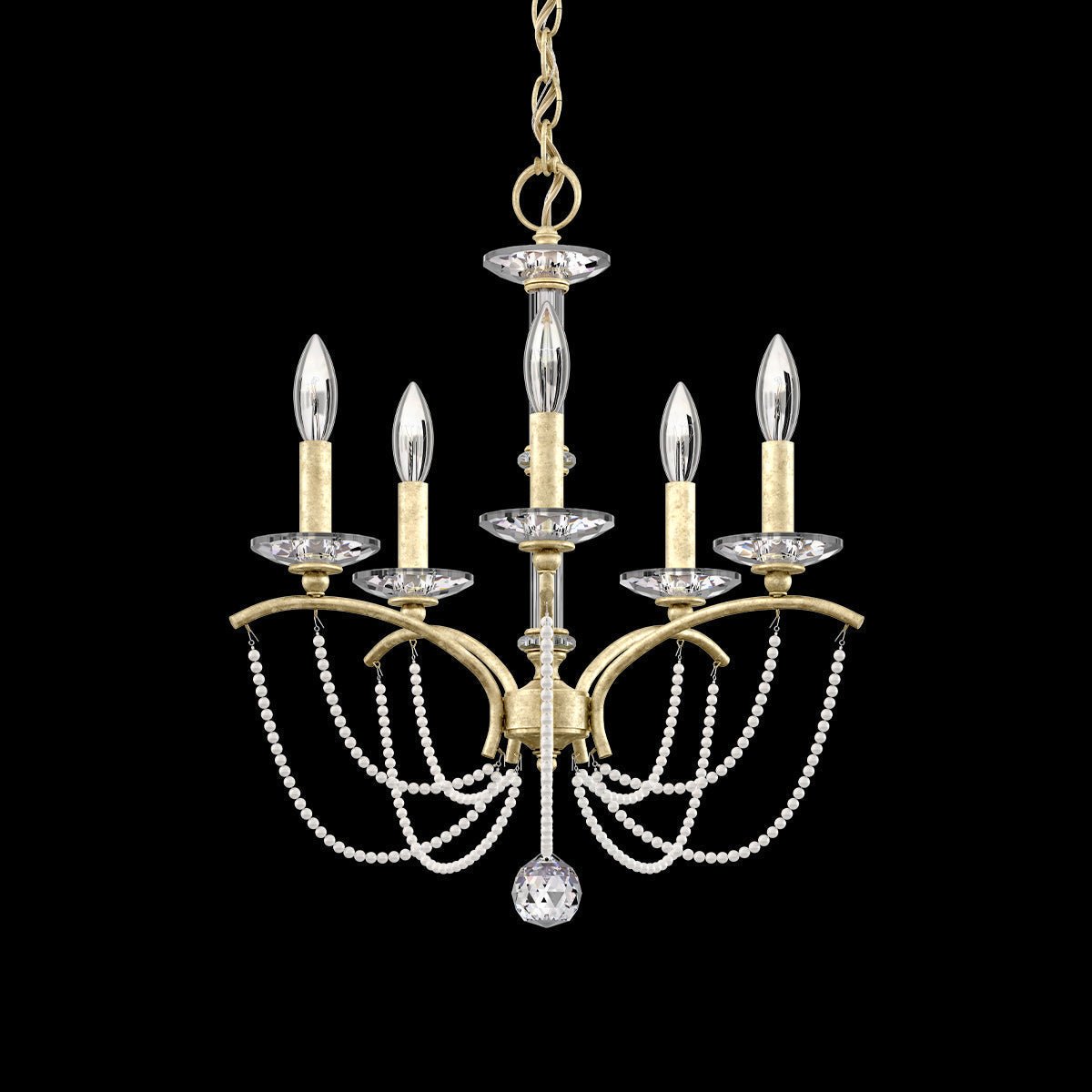 Priscilla Crystal Candlestick Chandelier 18"
