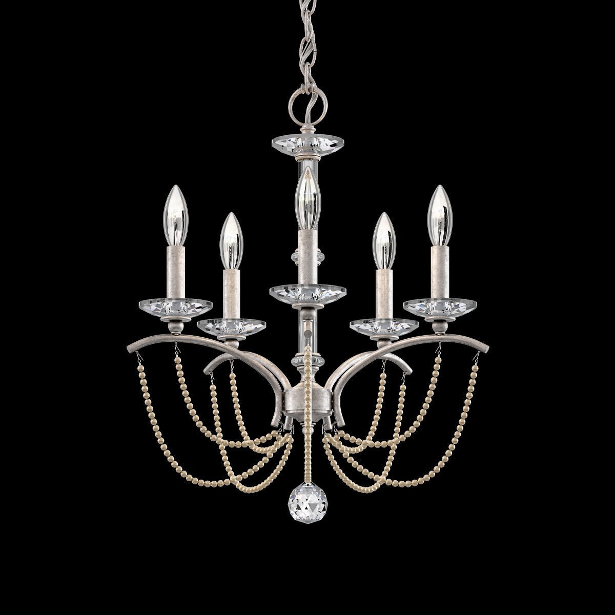 Priscilla Crystal Candlestick Chandelier 18"