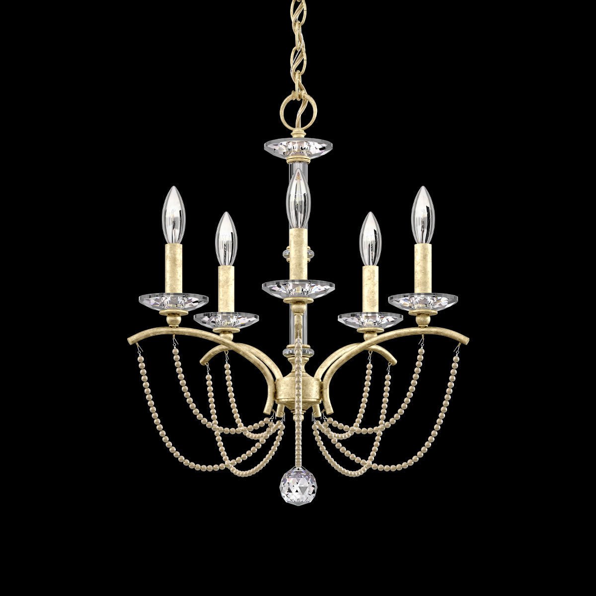 Priscilla Crystal Candlestick Chandelier 18"