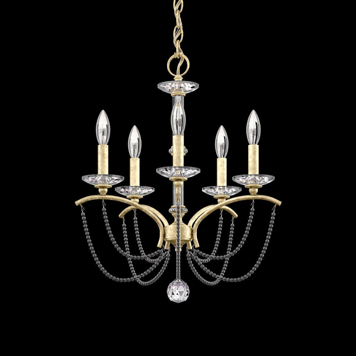 Priscilla Crystal Candlestick Chandelier 18"