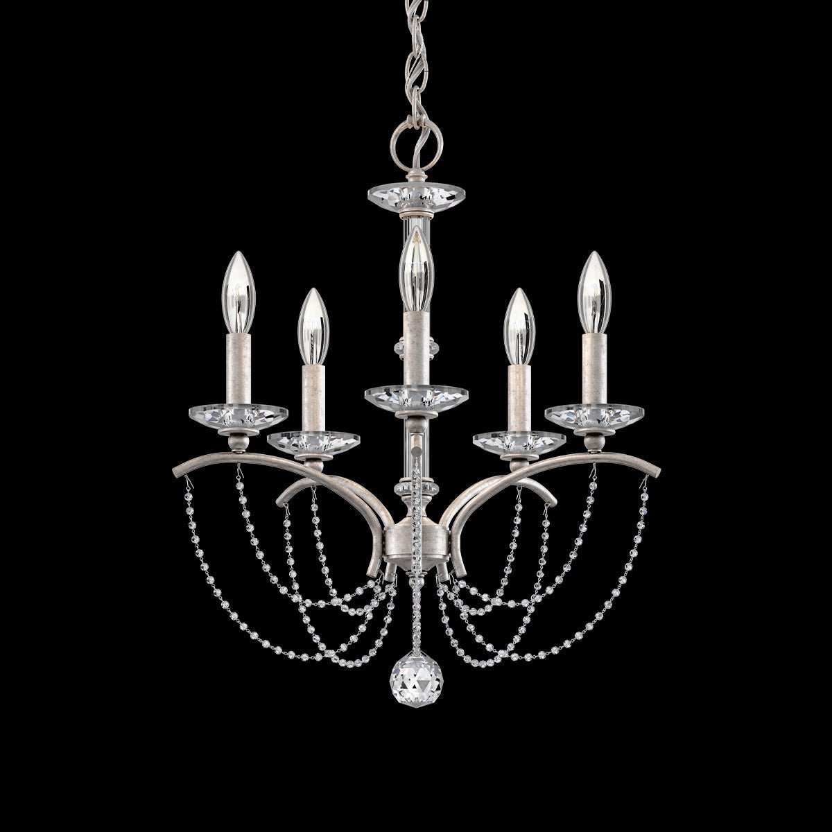 Priscilla Crystal Candlestick Chandelier 18"