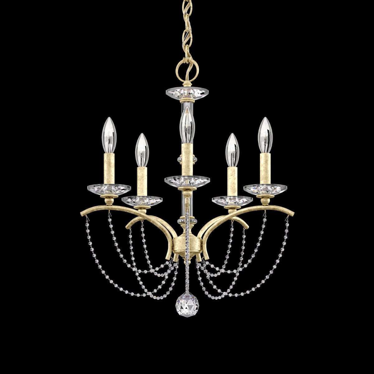 Priscilla Crystal Candlestick Chandelier 18"