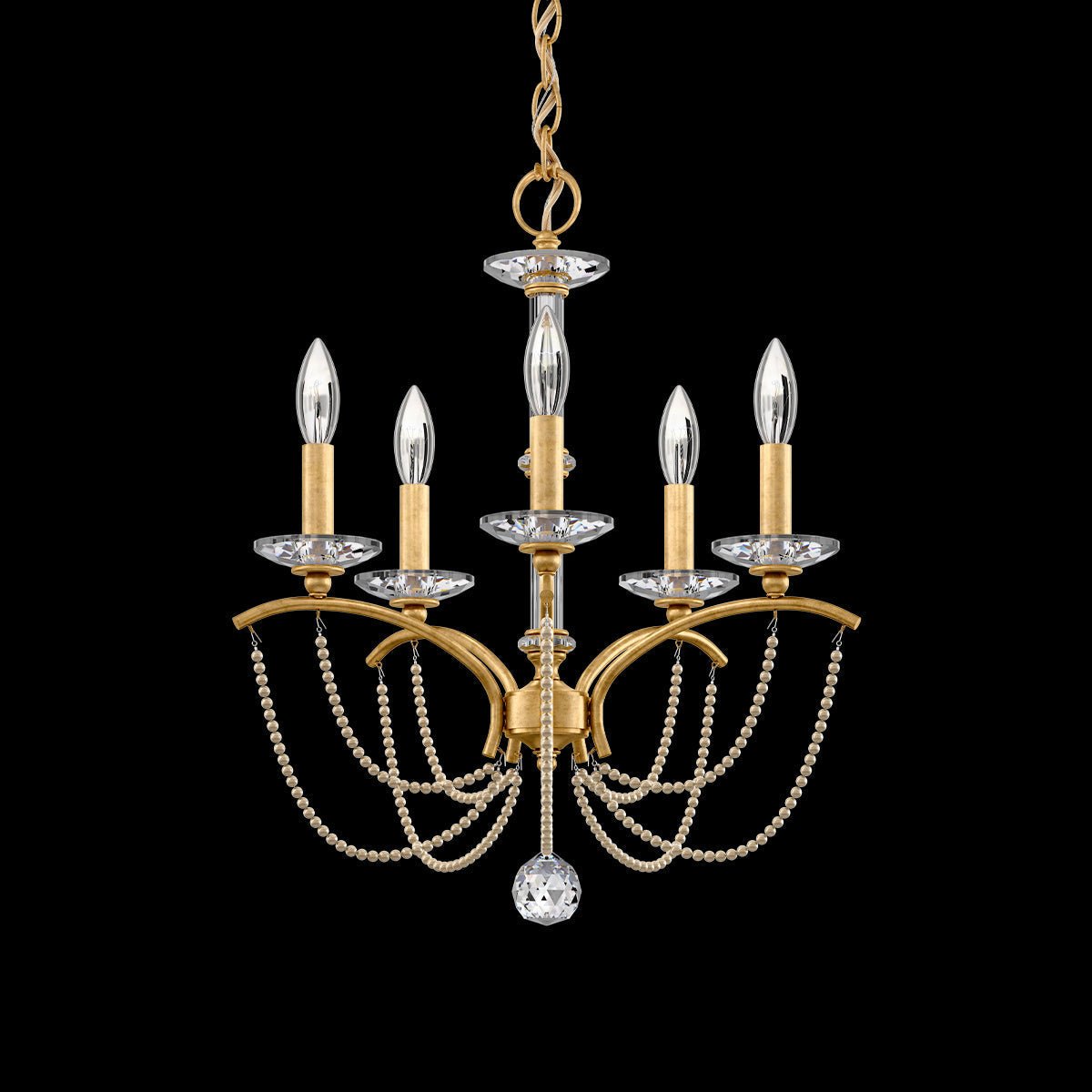 Priscilla Crystal Candlestick Chandelier 18"