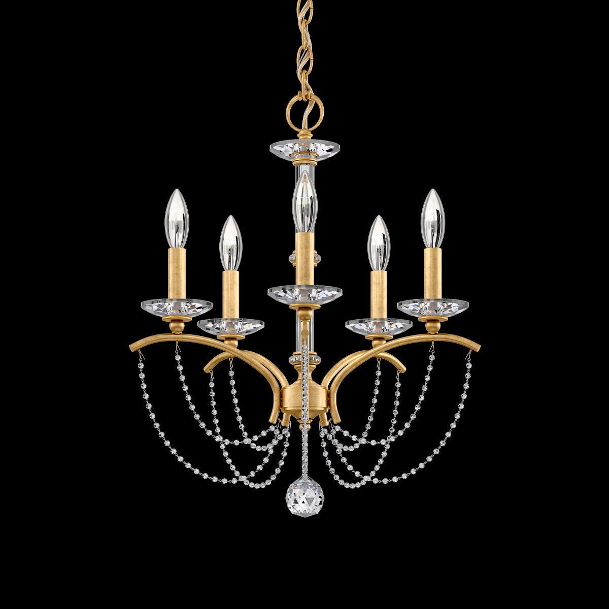 Priscilla Crystal Candlestick Chandelier 18"