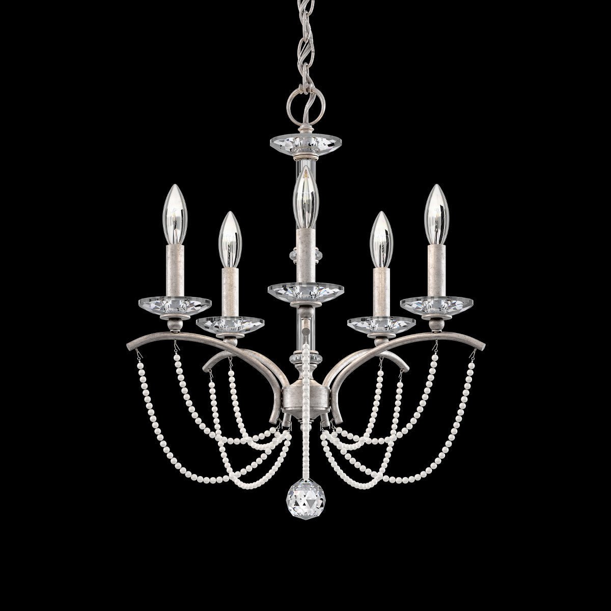 Priscilla Crystal Candlestick Chandelier 18"