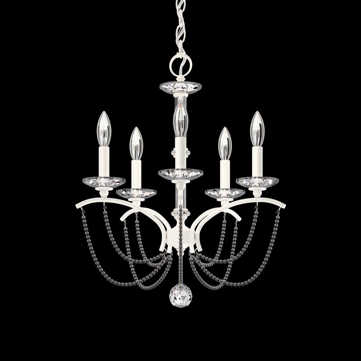 Priscilla Crystal Candlestick Chandelier 18"