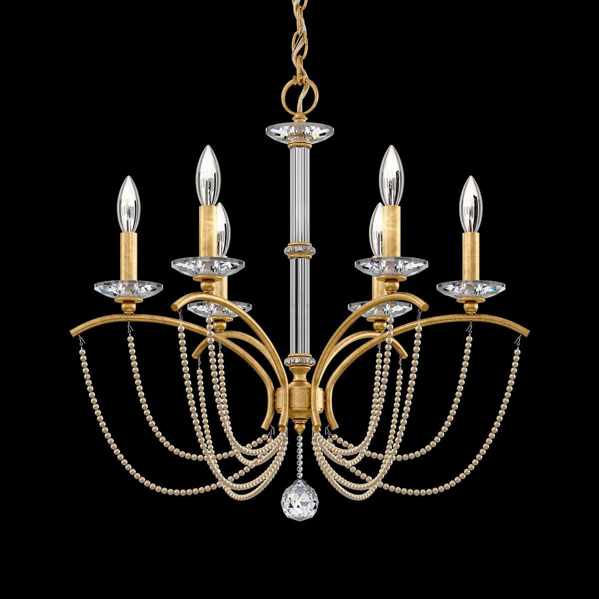 Priscilla Crystal Candlestick Chandelier 23"