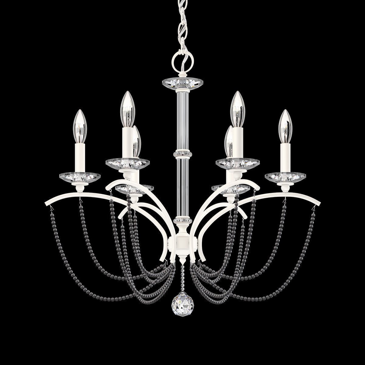 Priscilla Crystal Candlestick Chandelier 23"