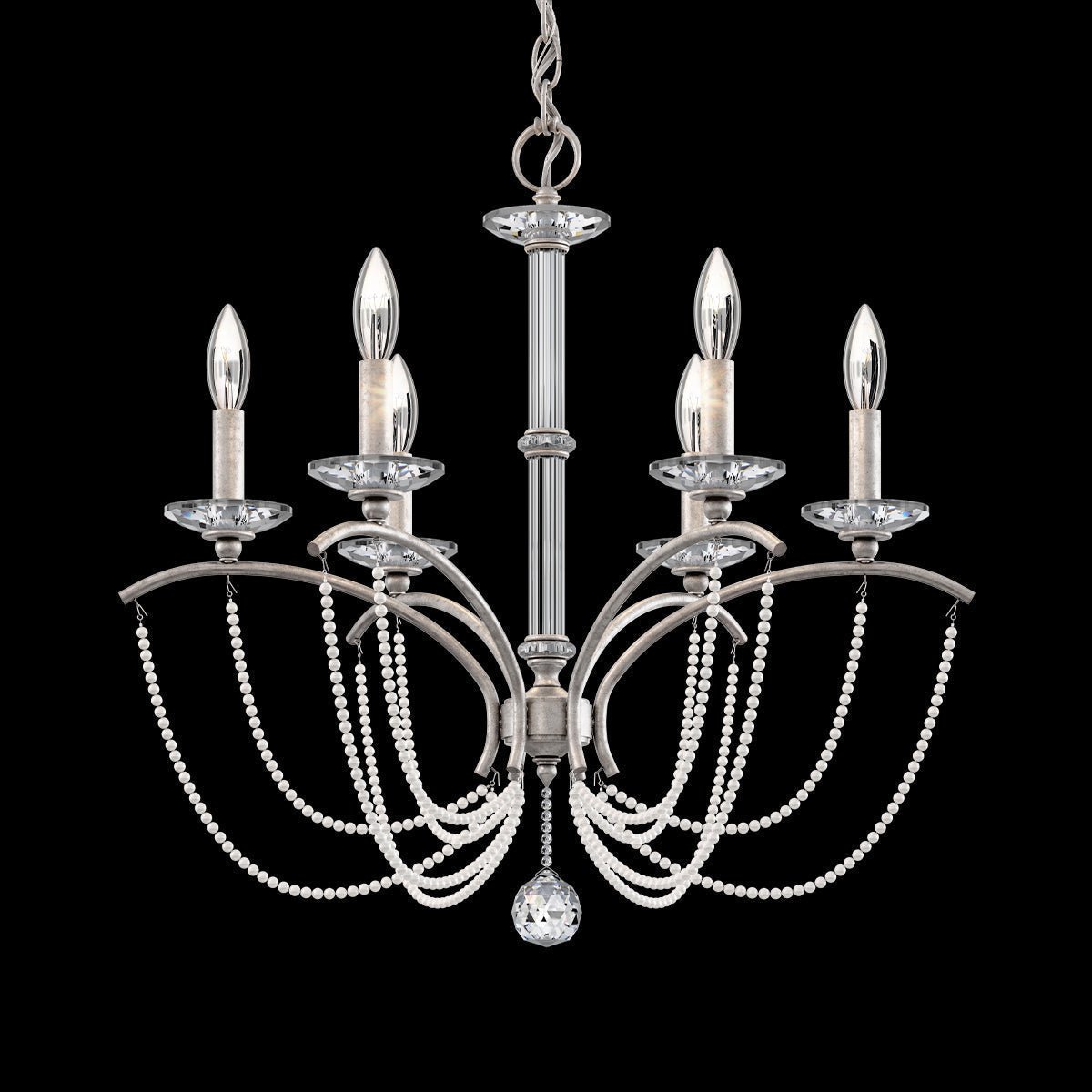 Priscilla Crystal Candlestick Chandelier 23"