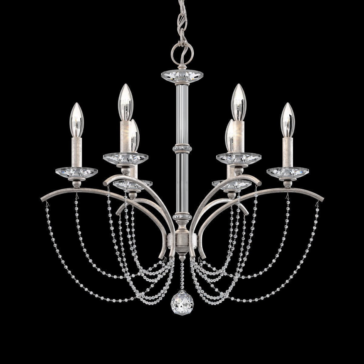 Priscilla Crystal Candlestick Chandelier 23"