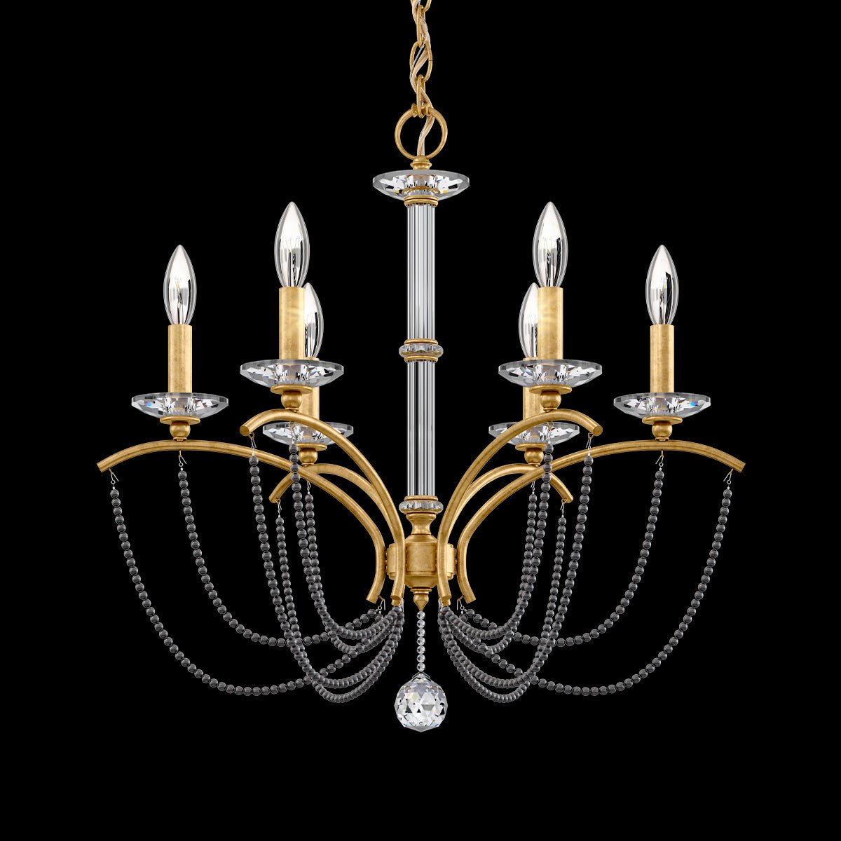 Priscilla Crystal Candlestick Chandelier 23"