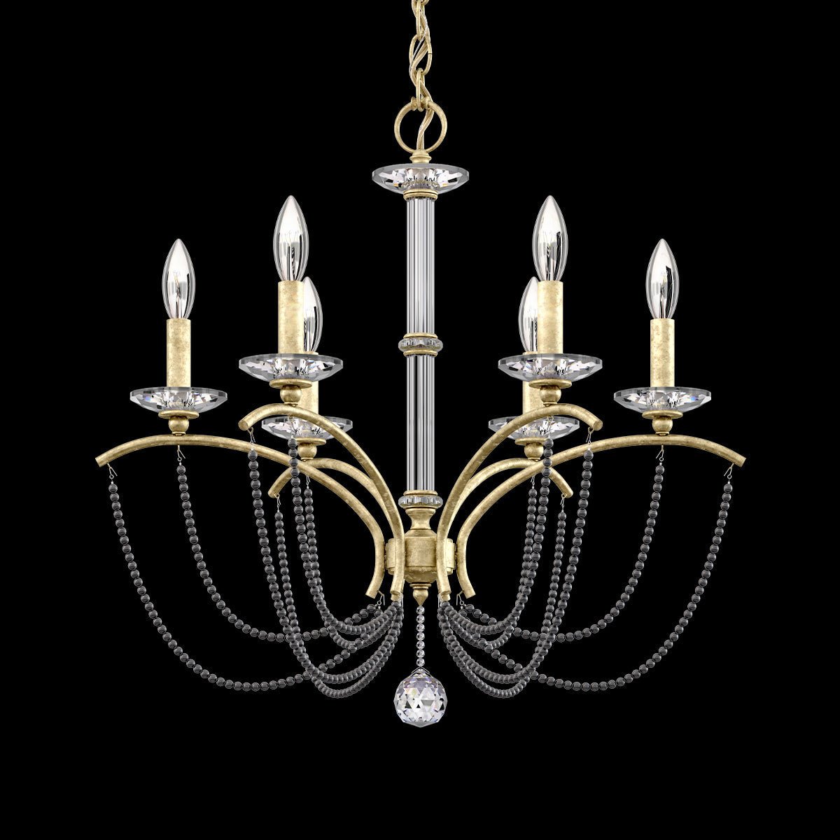 Priscilla Crystal Candlestick Chandelier 23"