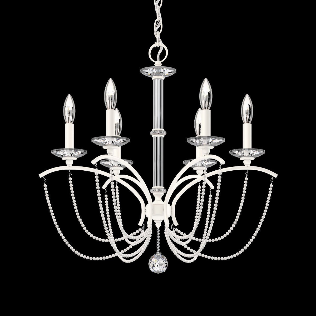 Priscilla Crystal Candlestick Chandelier 23"