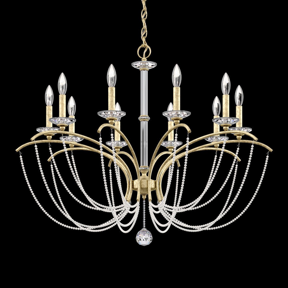 Priscilla Crystal Candlestick Chandelier 36"