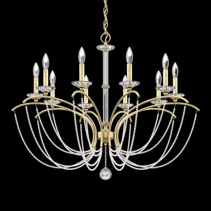 Priscilla Crystal Candlestick Chandelier 36"