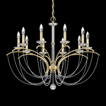 Priscilla Crystal Candlestick Chandelier 36"
