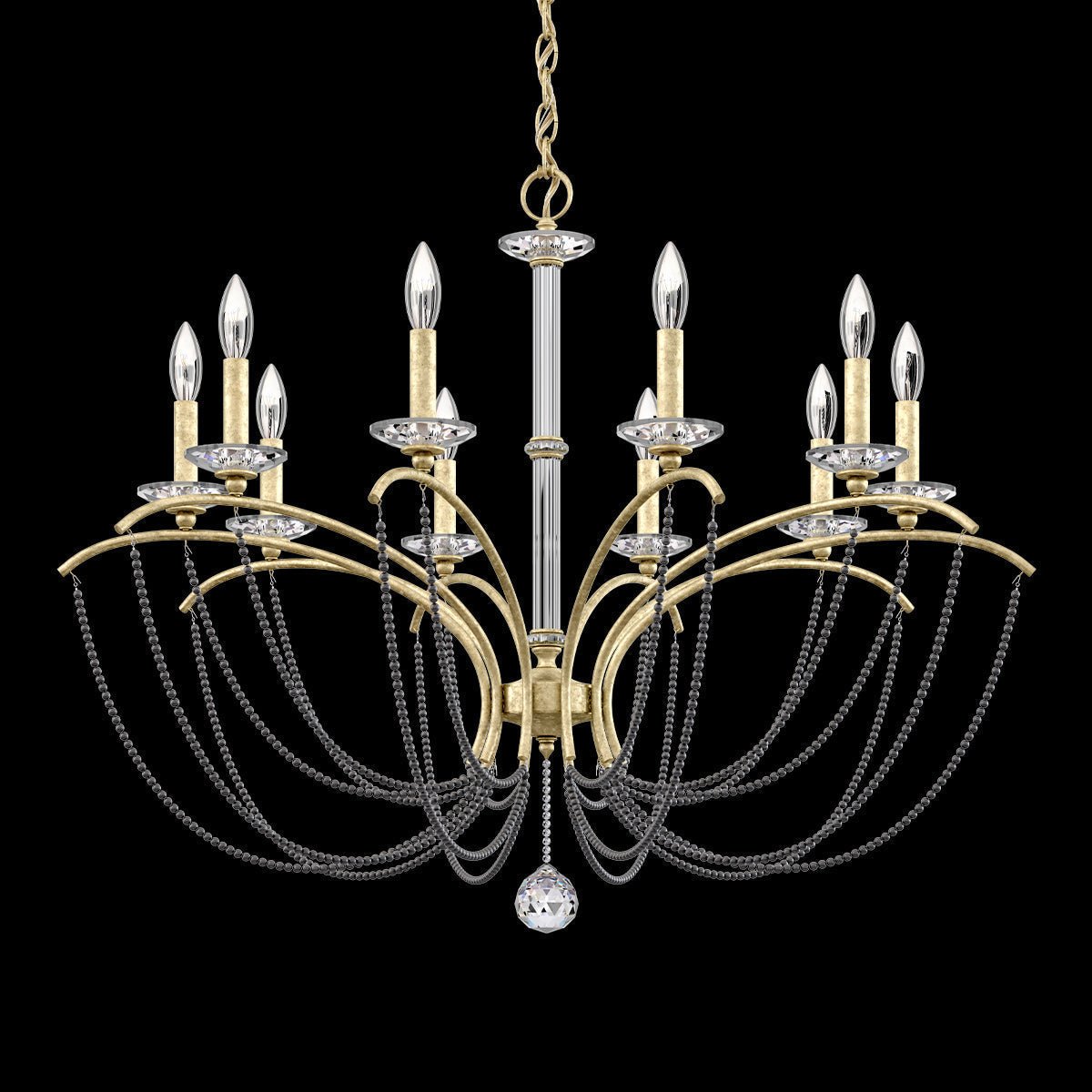 Priscilla Crystal Candlestick Chandelier 36"