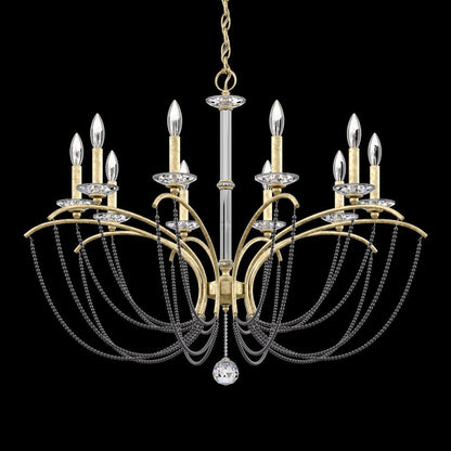 Priscilla Crystal Candlestick Chandelier 36"