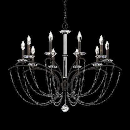 Priscilla Crystal Candlestick Chandelier 36"