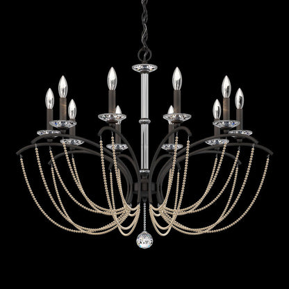 Priscilla Crystal Candlestick Chandelier 36"