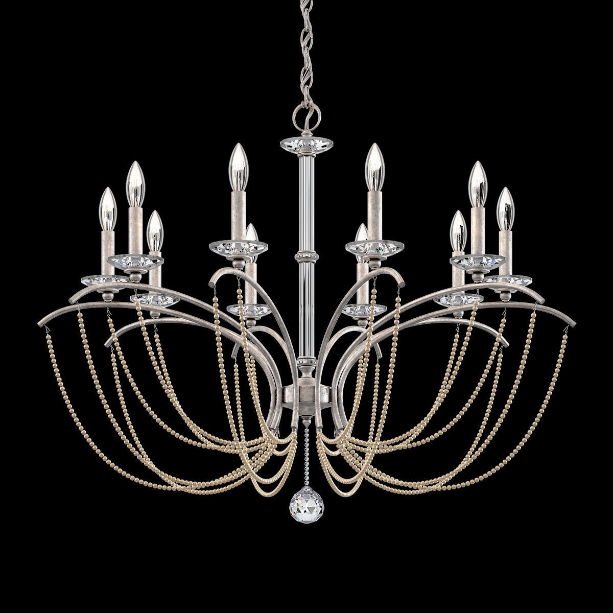 Priscilla Crystal Candlestick Chandelier 36"