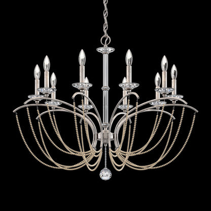 Priscilla Crystal Candlestick Chandelier 36"