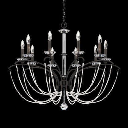 Priscilla Crystal Candlestick Chandelier 36"