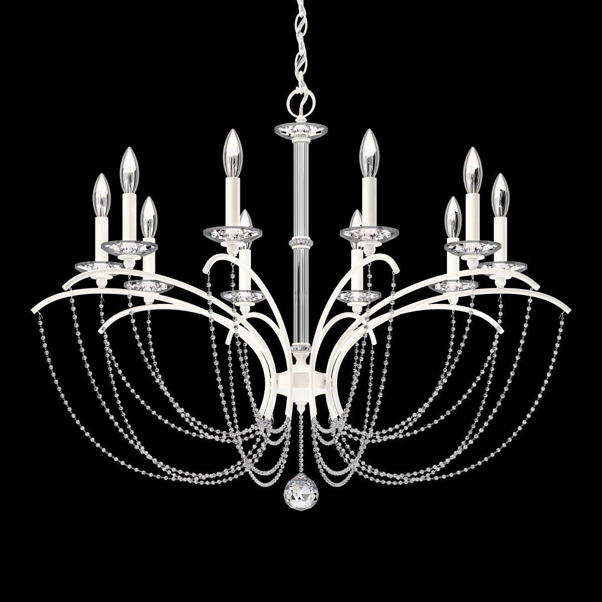 Priscilla Crystal Candlestick Chandelier 36"
