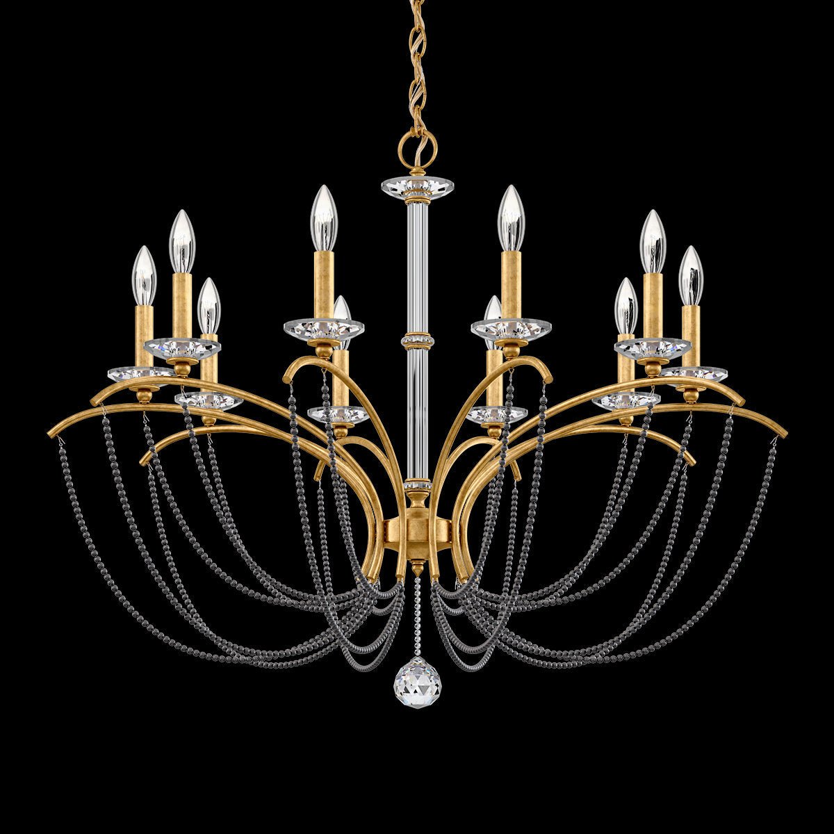 Priscilla Crystal Candlestick Chandelier 36"