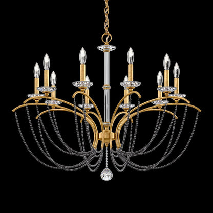 Priscilla Crystal Candlestick Chandelier 36"