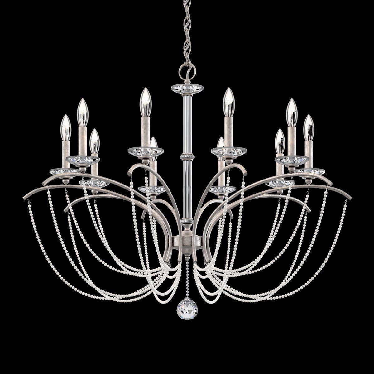Priscilla Crystal Candlestick Chandelier 36"