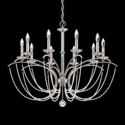 Priscilla Crystal Candlestick Chandelier 36"