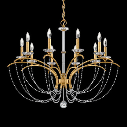 Priscilla Crystal Candlestick Chandelier 36"