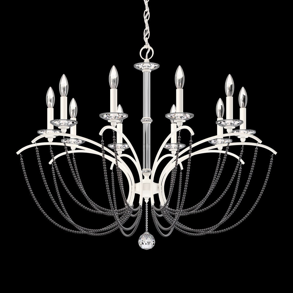 Priscilla Crystal Candlestick Chandelier 36"