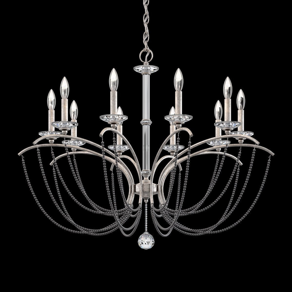 Priscilla Crystal Candlestick Chandelier 36"