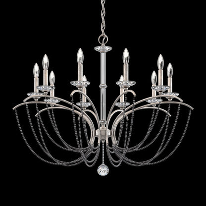 Priscilla Crystal Candlestick Chandelier 36"