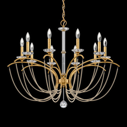 Priscilla Crystal Candlestick Chandelier 36"
