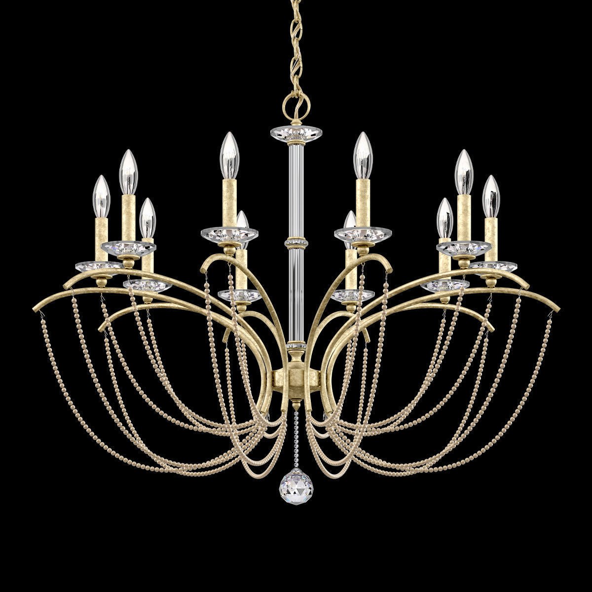 Priscilla Crystal Candlestick Chandelier 36"