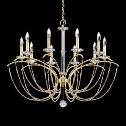 Priscilla Crystal Candlestick Chandelier 36"