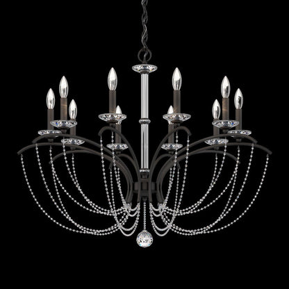 Priscilla Crystal Candlestick Chandelier 36"