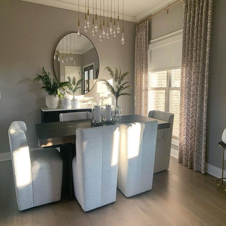 Rain Linear Solitaire Crystal Chandelier-Nobipets