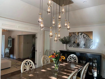 Raindrop Glass Linear Chandelier 54"-Nobipets