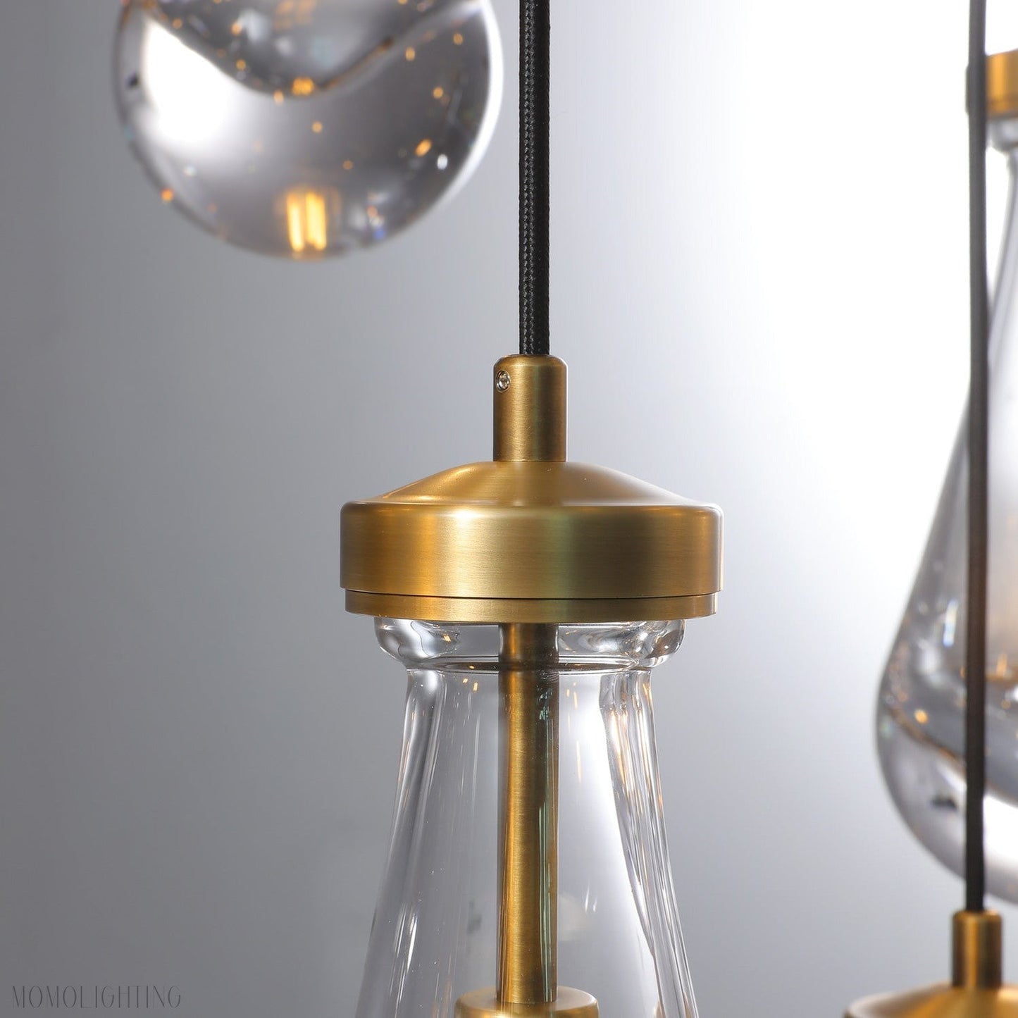 Raindrop Glass Linear Chandelier 54"-Nobipets