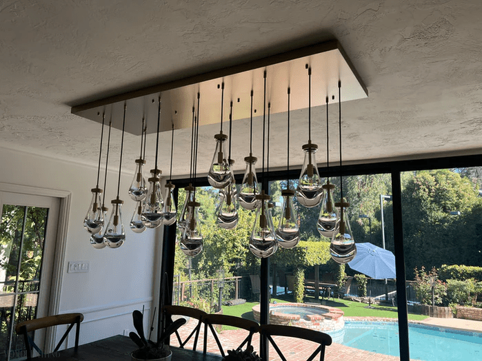 Raindrop Glass Linear Chandelier 72"-Nobipets