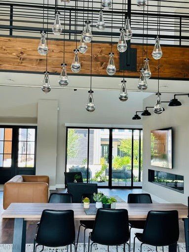 Raindrop Glass Linear Chandelier 72"-Nobipets