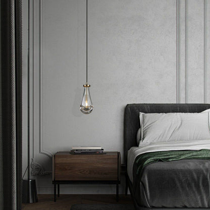 Raindrop Modern Pendant Glass Pendant Light For Kitchen Island Bedroom